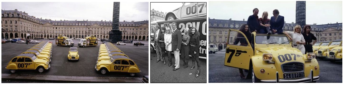 2CV 007 lançamento na praça Vendôme de Paris